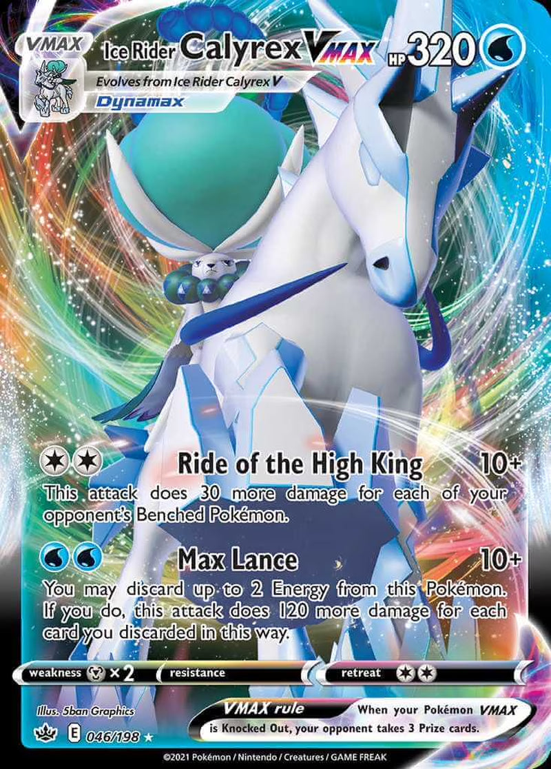 Pokemon Trading Cards: Ice Rider Calyrex Vmax League Battle Deck