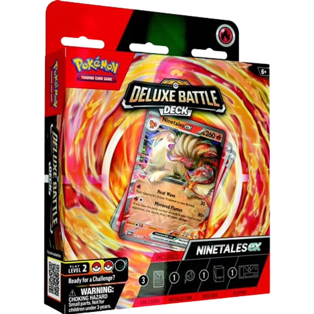 Pokemon Ninetales Ex Deluxe Battle Deck (60 Cards & More)