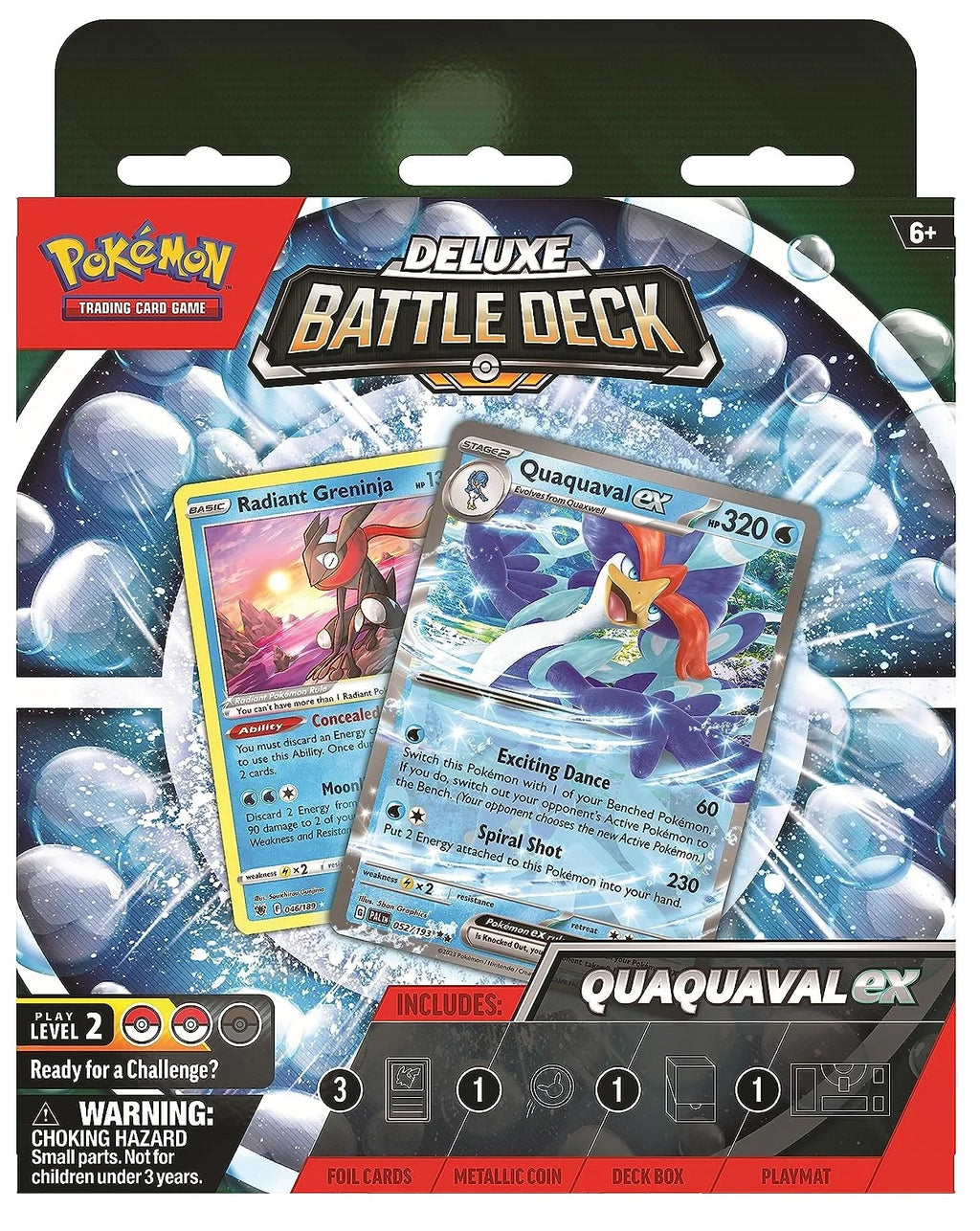 Pokemon TCG: Meowscarada/Quaquaval Ex Deluxe Battle Deck (1 X RANDOM)