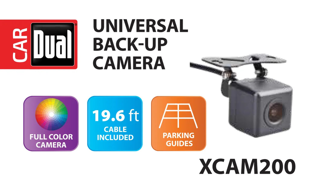 Electronics XCAM200 Waterproof Full Color Backup Camera, Wide Viewing Angle Lens