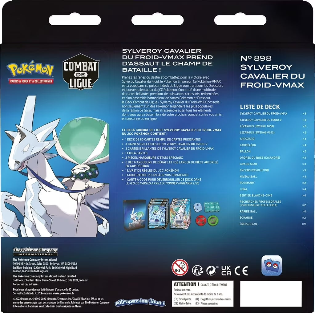 Pokemon Trading Cards: Ice Rider Calyrex Vmax League Battle Deck