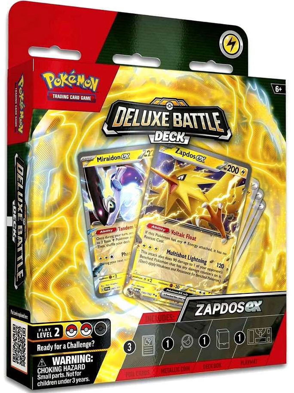 Pokemon Zapdos Ex Deluxe Battle Deck (60 Cards & More)