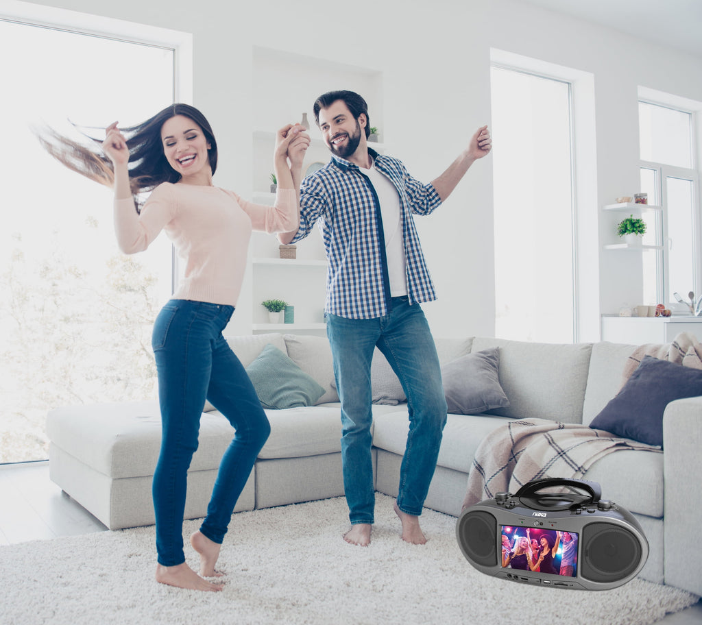 Electronics NDL-256 7-Inch Bluetooth DVD Boombox