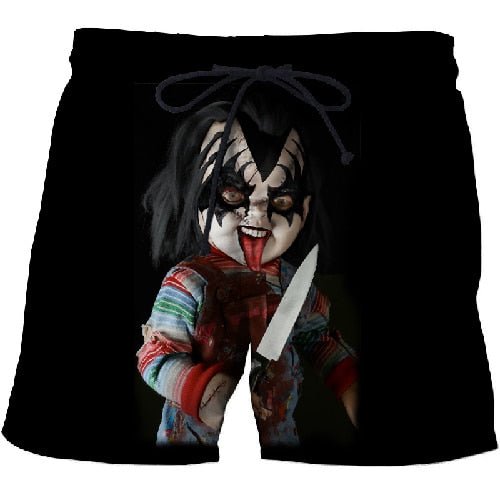 Clown mouth 3d Printed Beach Shorts Men Shorts 3d Shorts Plage Summer Swimwear Quick Dry Pants Board Shorts Drop Ship