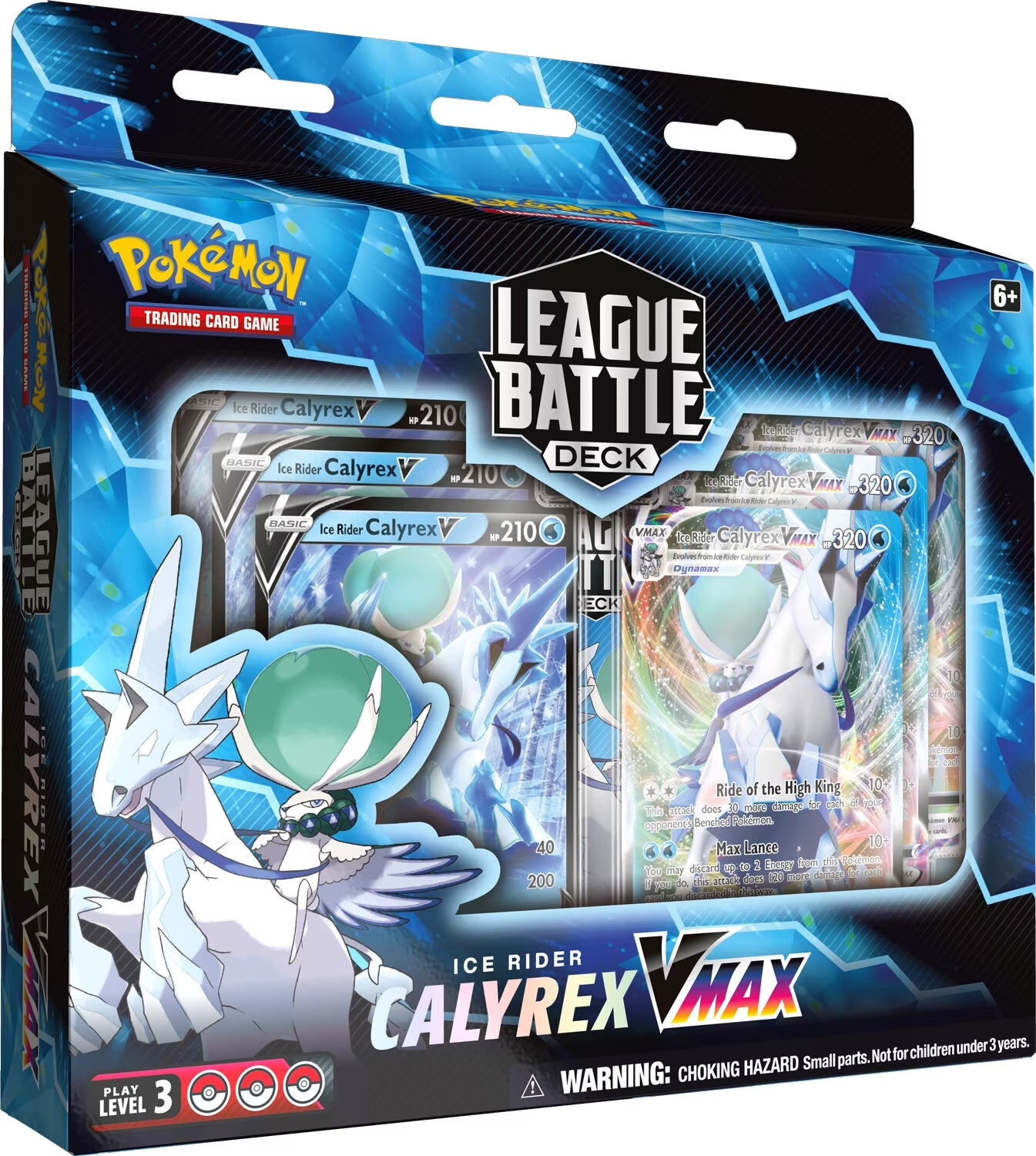 Pokemon Trading Cards: Ice Rider Calyrex Vmax League Battle Deck