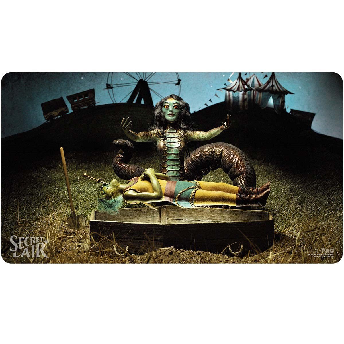 MTG Secret Lair Equinox Gravebreaker Lamia Diabolical Dioramas Playmat