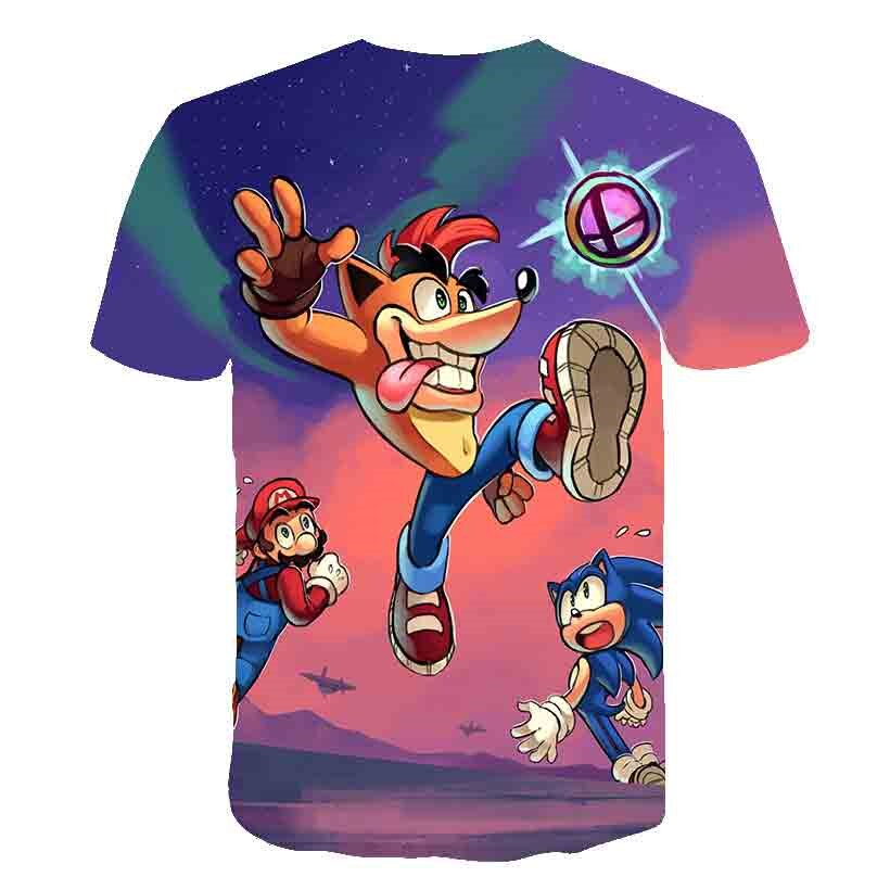 Men/Women 3D Cartoon Game Print T-shirts Costume Boys T Shirt Girls Summer T-shirt Kid Clothing Children Tee Tops Clothes