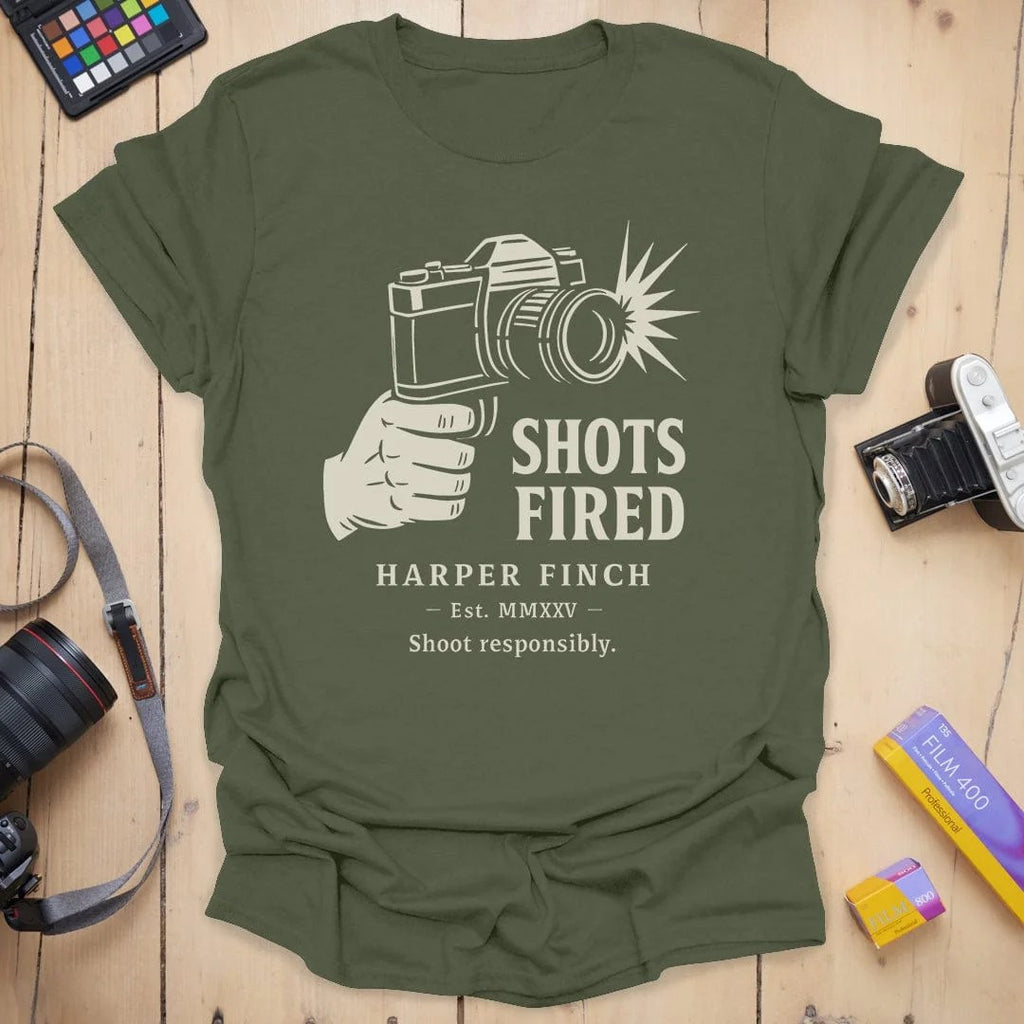 Shoot Responsibly T-Shirta - Military Green, 3XL