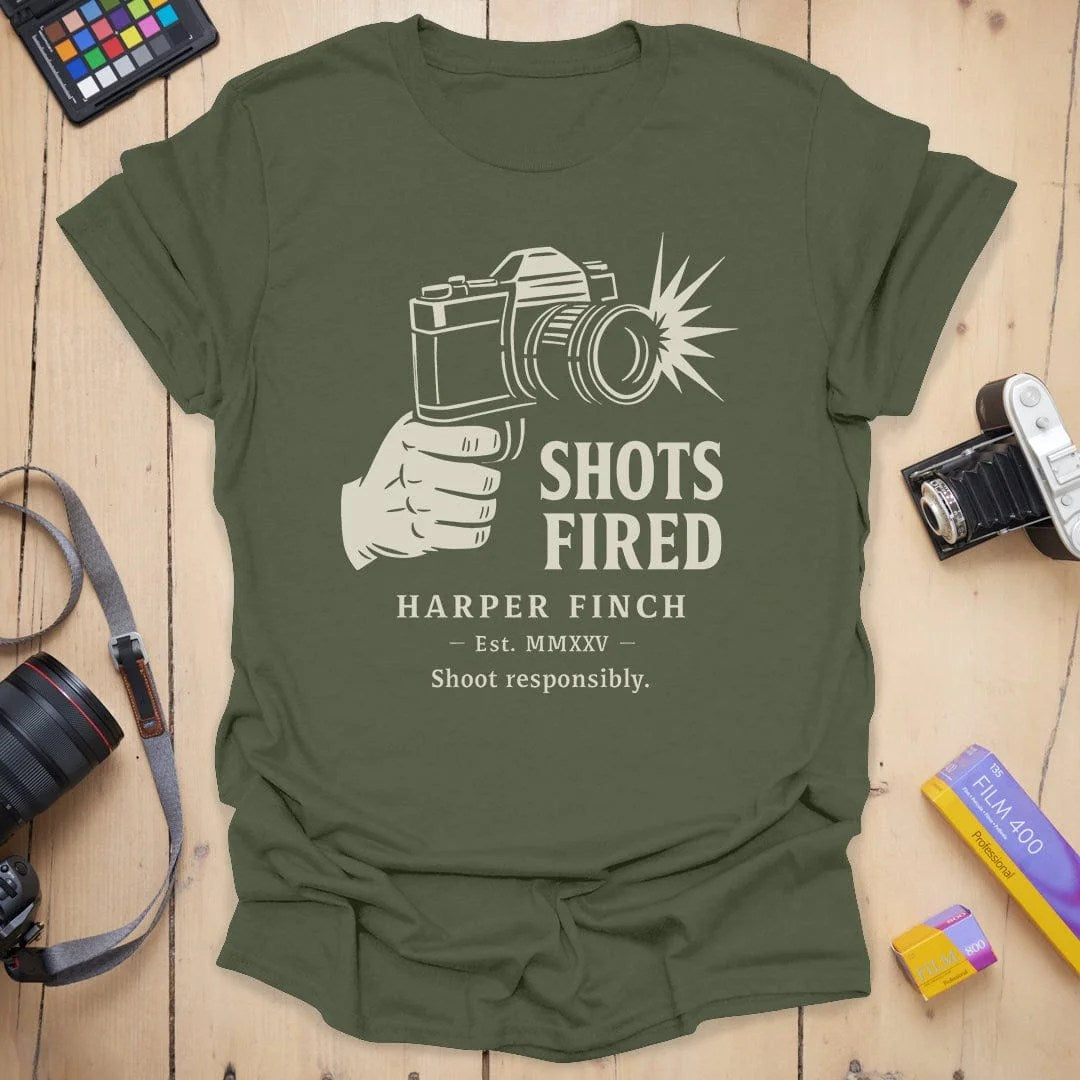 Shoot Responsibly T-Shirta - Military Green, 3XL